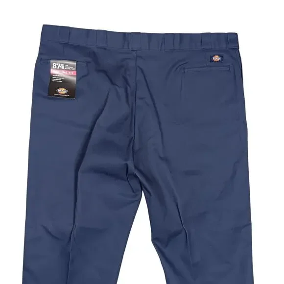 Dickies 874 Original Fit Work Pants Size 48 x 32 Blue NWT - Picture 8 of 10
